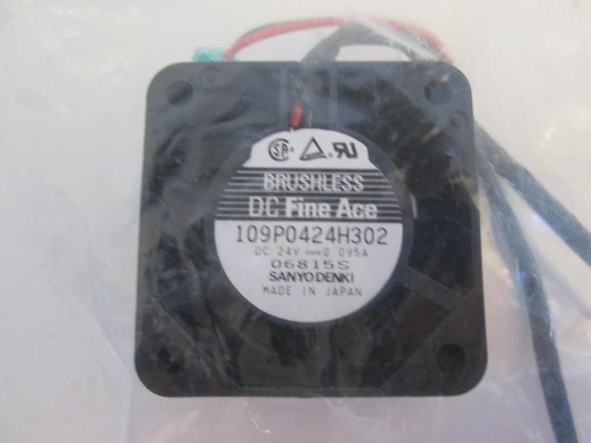 Used Sanyo Denki 109P0424H302 DC Fine Ace Fan, 24V
