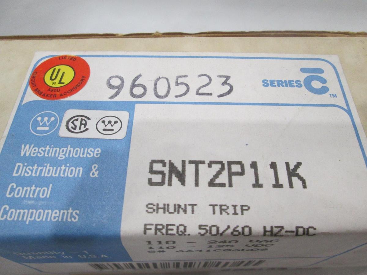 Westinghouse, SNT2P11K, Shunt Trip, 50/60Hz, New