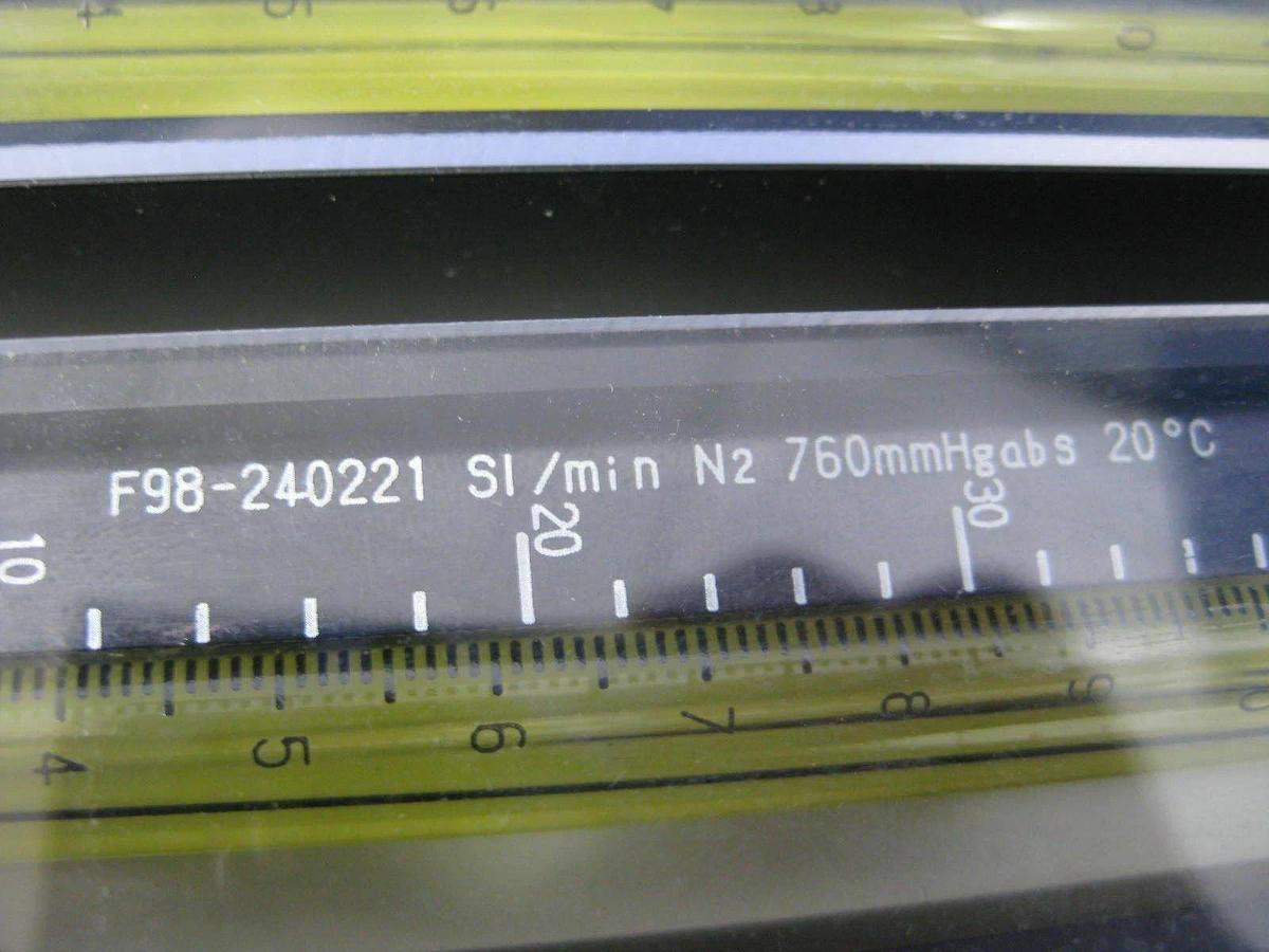 Used Tokyo Keiso Double Rotometer / Purge Meter, 0-60 Sl/Min N2, Used