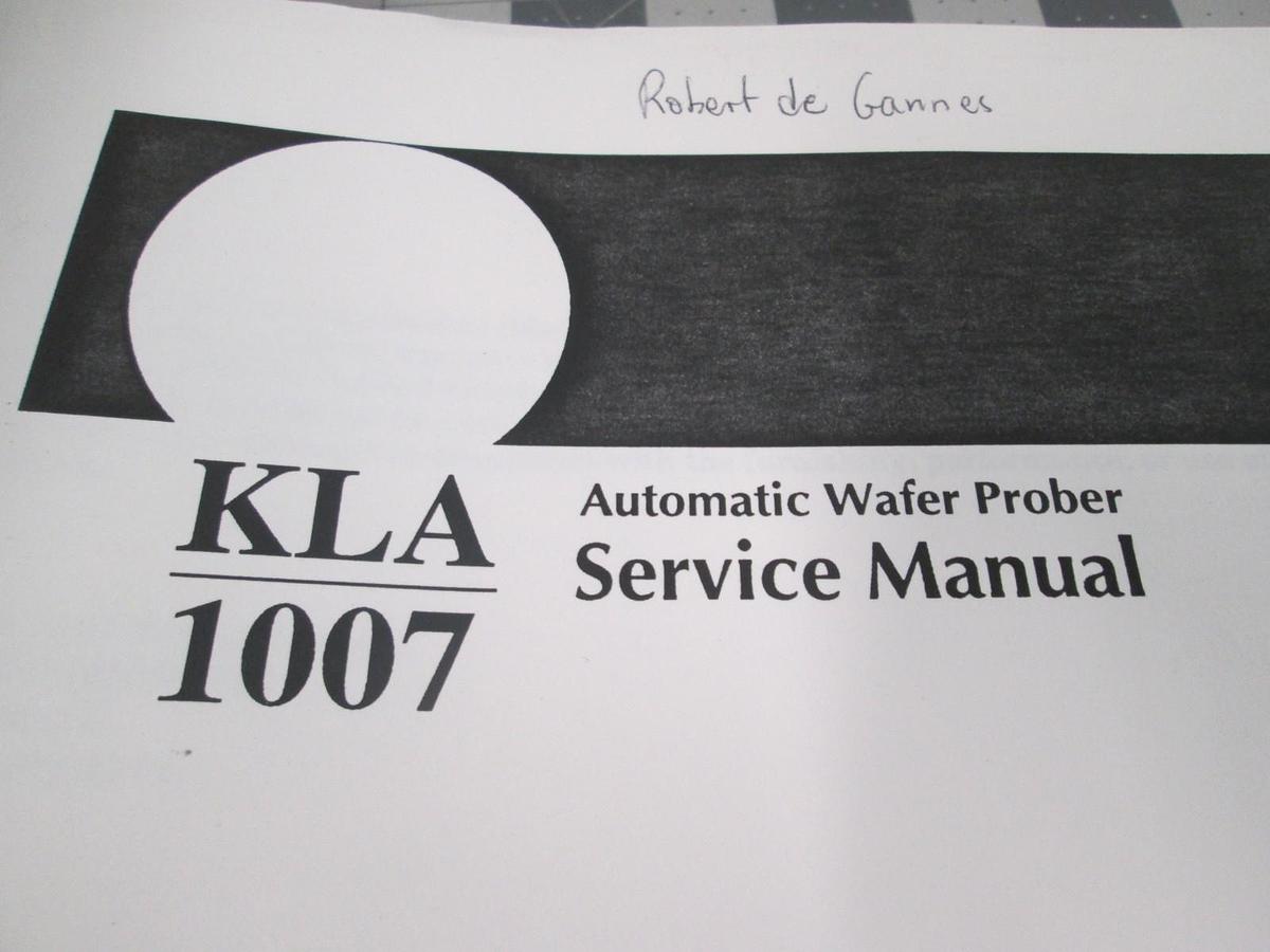 Used KLA, 1007, Automatic Wafer Prober Manual, 990-800191-00, Used