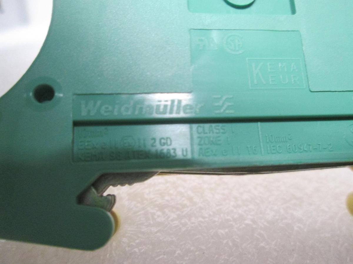 Used Weidmuller, Terminal Block, 136-7021, New, Lot of 9