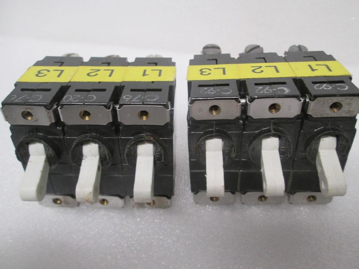 Heinemann, JA3-T3-A, Circuit Breaker, 3 Pole, 15A, 111-7004, New