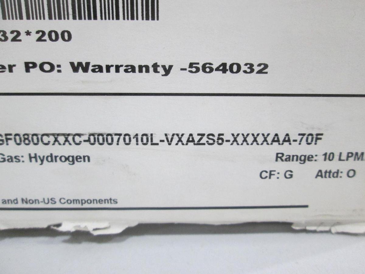 Used Brooks, GF080CXXC, 20000 ccm, O2 Gas, Mass Flow Controller, New