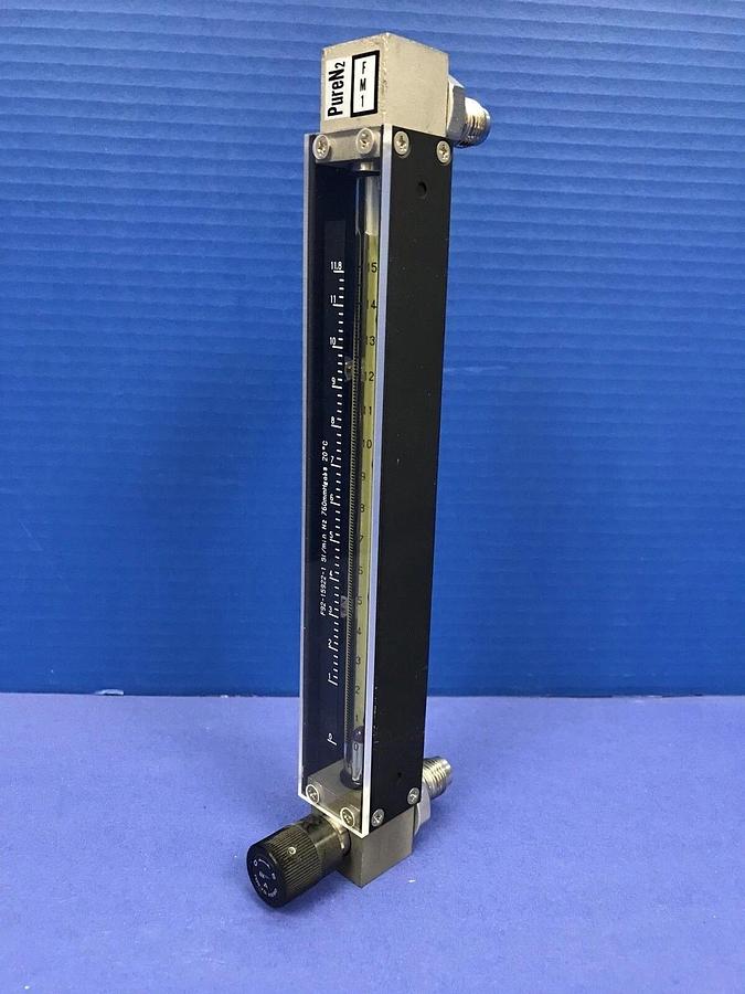 Used Tokyo Keiso Purge Meter, 0-11.8 Sl/Min N2 with Valve, 1/4" MVCR, Used