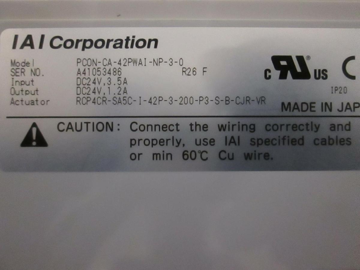 Used IAI Corporation PCON-CA-42PWAI Controller, Used