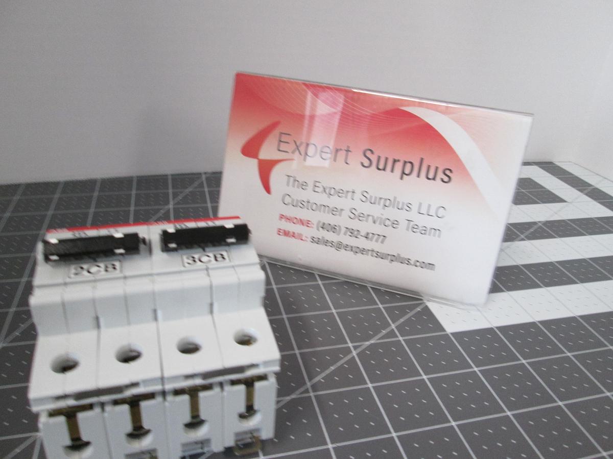 Used ABB, S272-K2A, 2A 2 Pole K Curve Circuit Breaker 220/380VAC DIN Rail Lot of 2