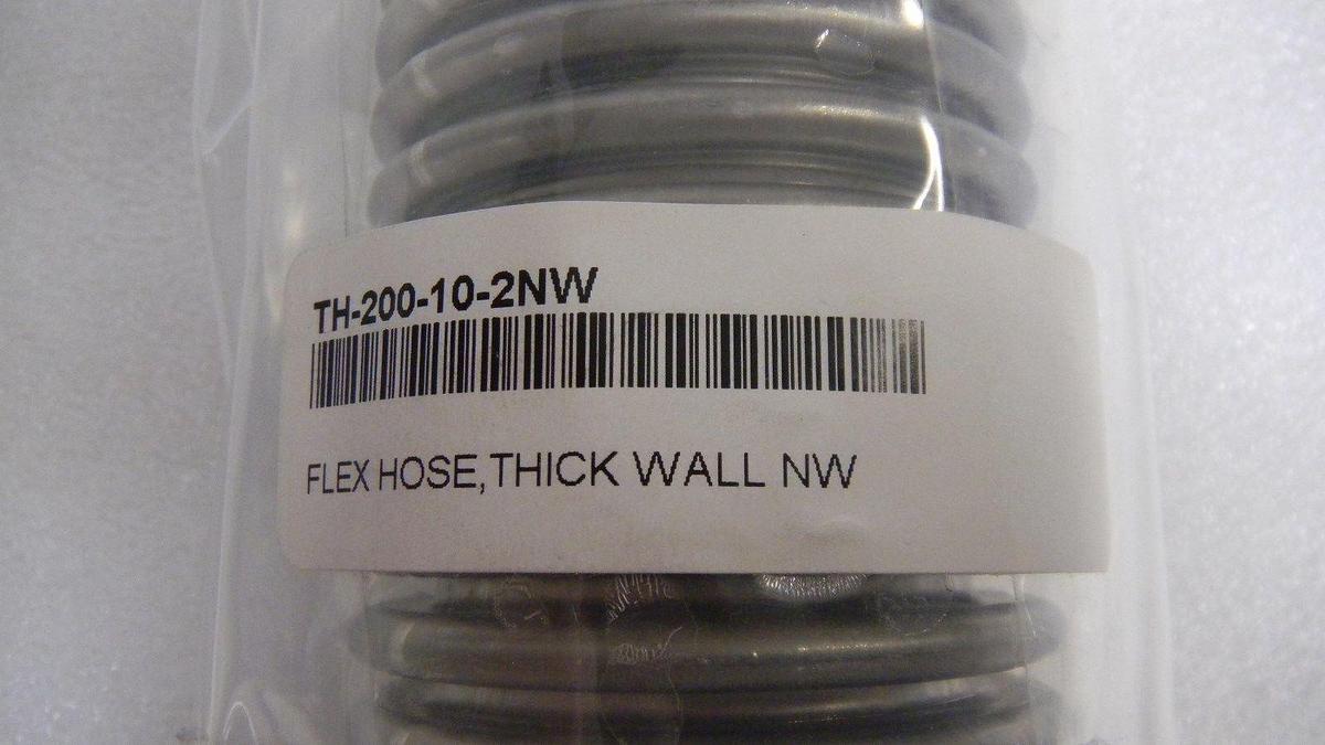 Used Nor Cal SS Thick Wall Flex Hose,TH-200-10-2NW, KF50,~ 10", New