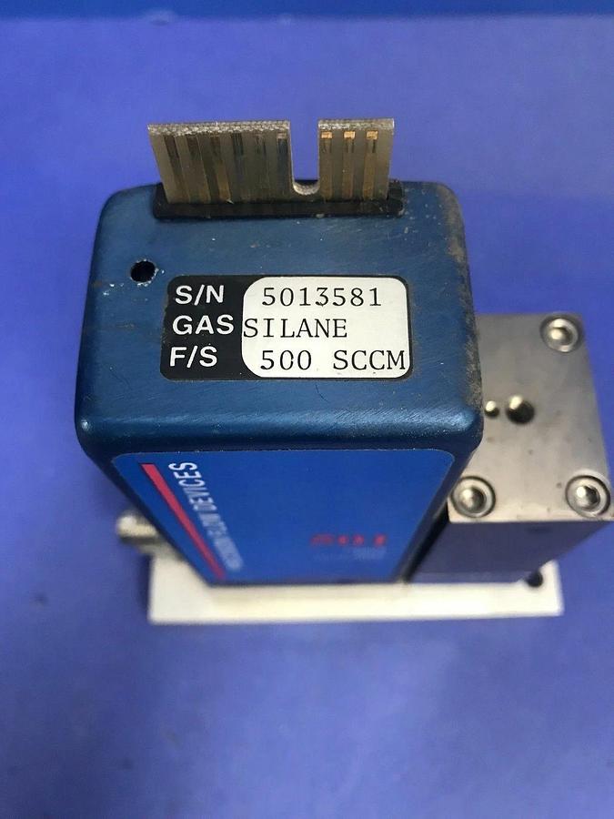 Used Precision Flow Devices 501 Mass Flow Controller MFC, Silane SiH4, 500 SCCM, Used