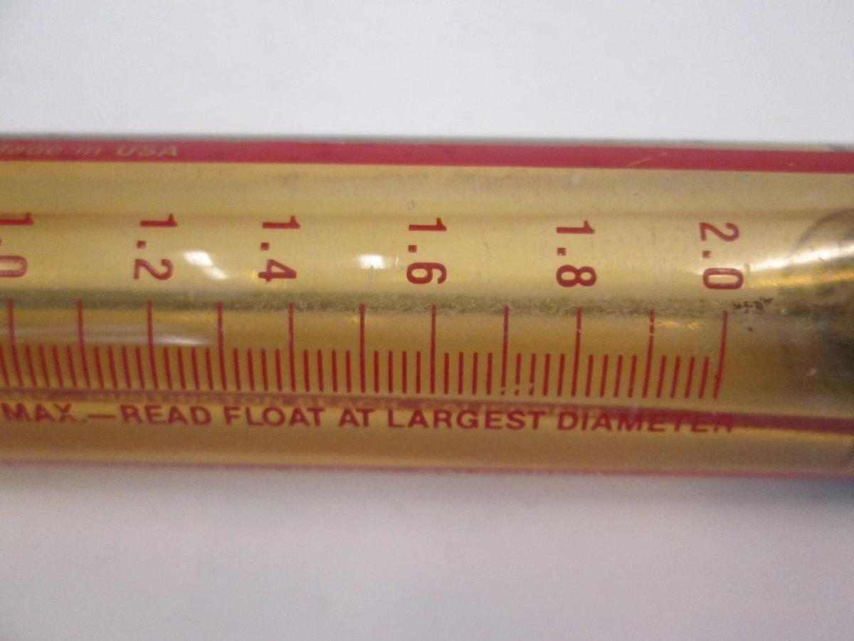 Used King Instrument Tube Flow Meter, K72-5/1, Used