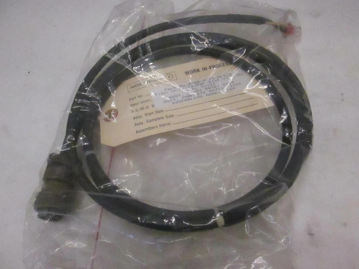Used Nanometric Cable, Pwr. Dist. J5-V. Mo Assy, 8400-0394, Used