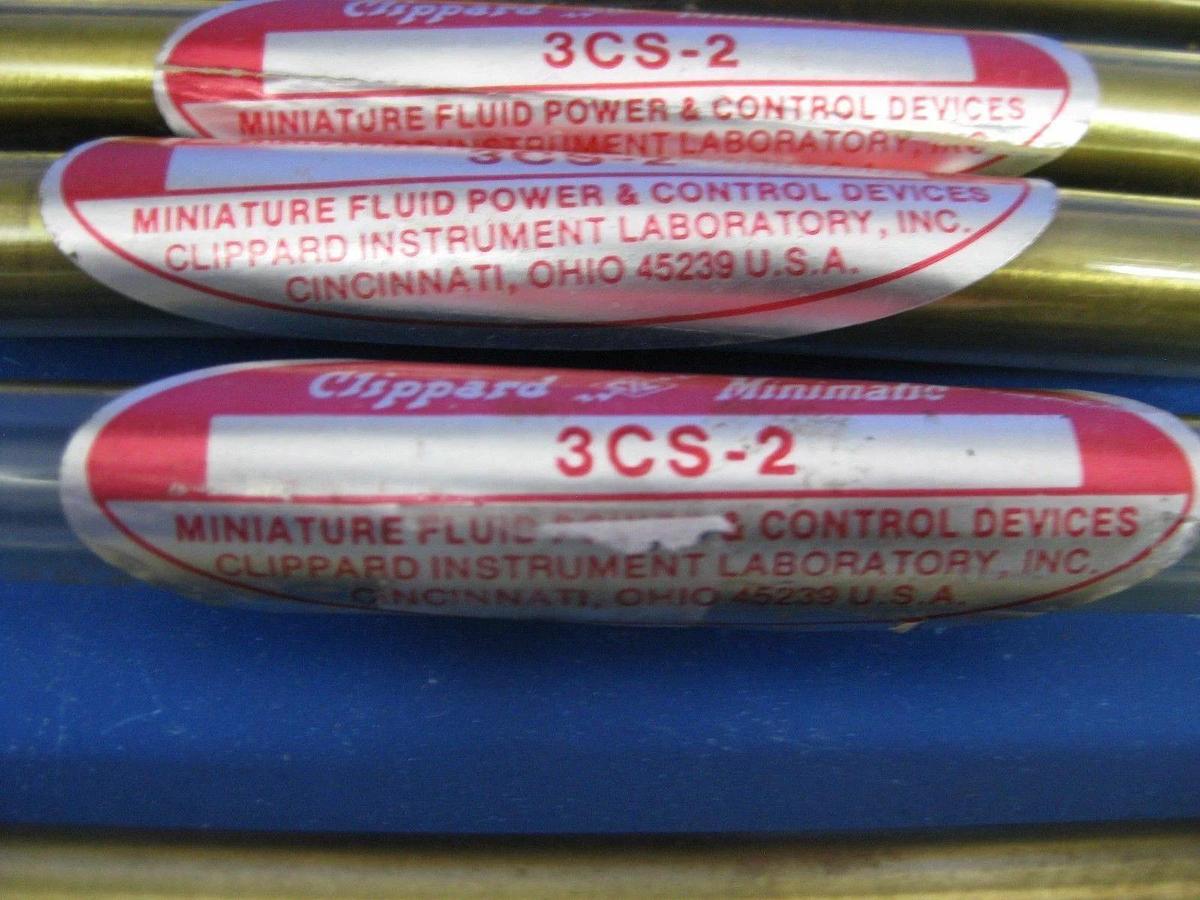 Clippard 3CS-2 Bass Cylinder, 3/8" Bore, 2" Stroke, LOT of 4 NEW