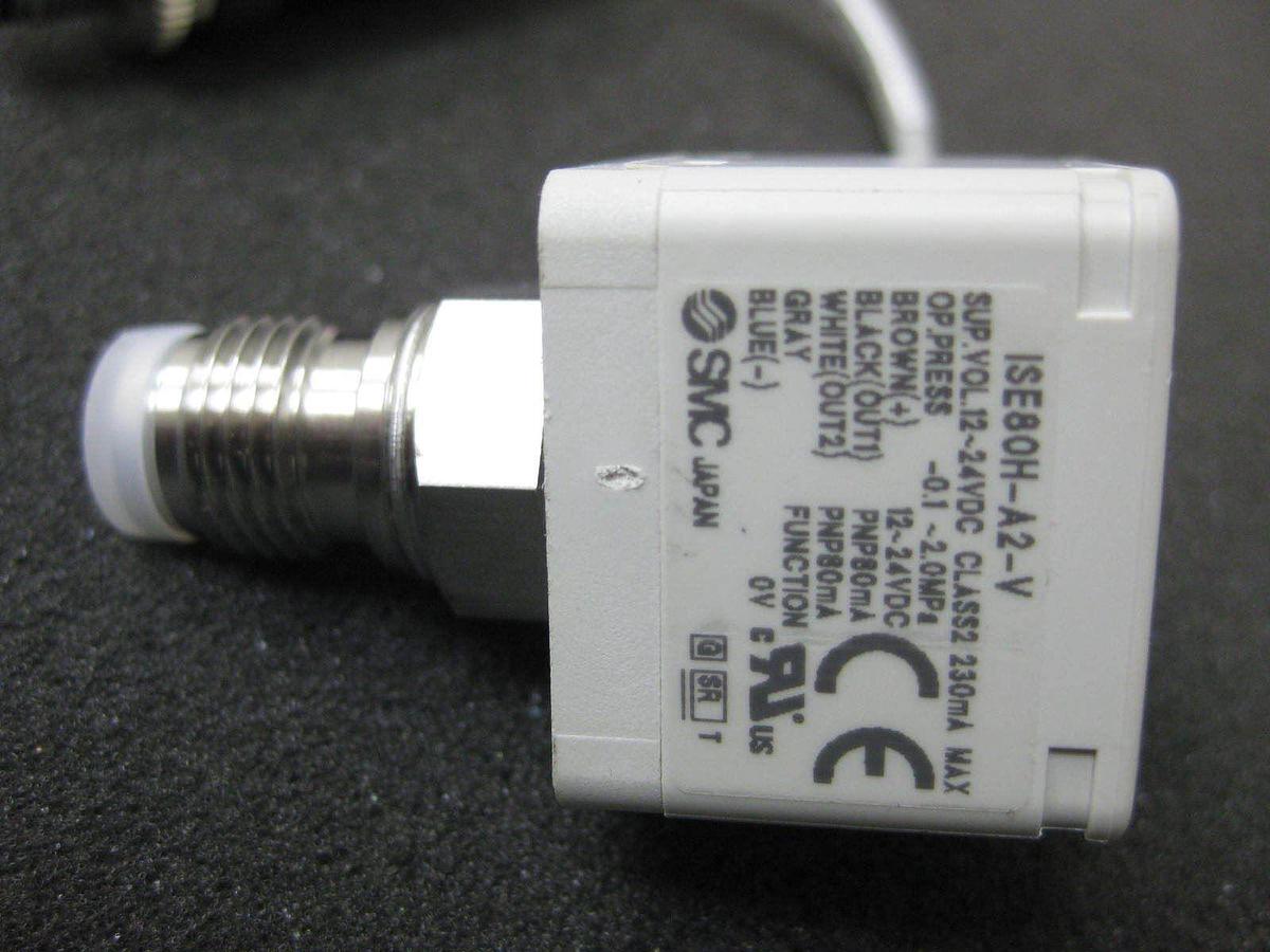 Used SMC ISE80H-A2-V, Digital Pressure Switch, 1/4 M VCR 2MPa, NEW, high purity
