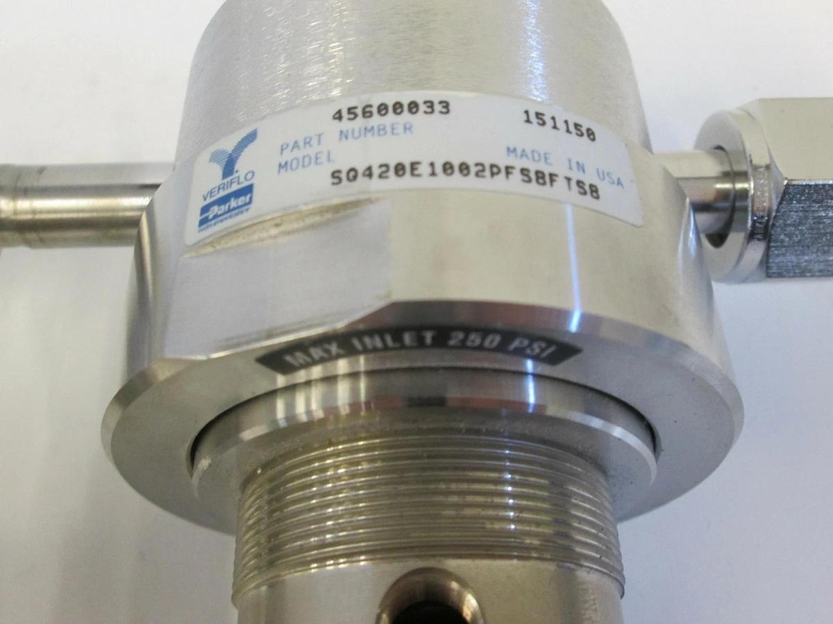 Refurbished Veriflo SQ420 Regulator Gas Stick Assy w/ 944I Valve, Display Sensor
