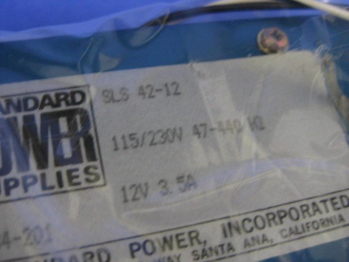 Used STANDARD POWER SLS 42-12 Power Supply 12V 3.5A, Used