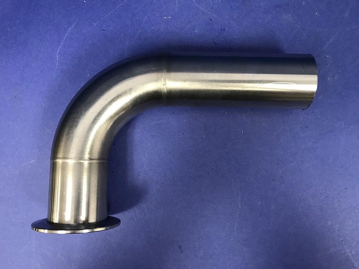 Used Stainless Steel Vacuum Tube / Pipe , 90 Elbow , NW50 x TW, Used