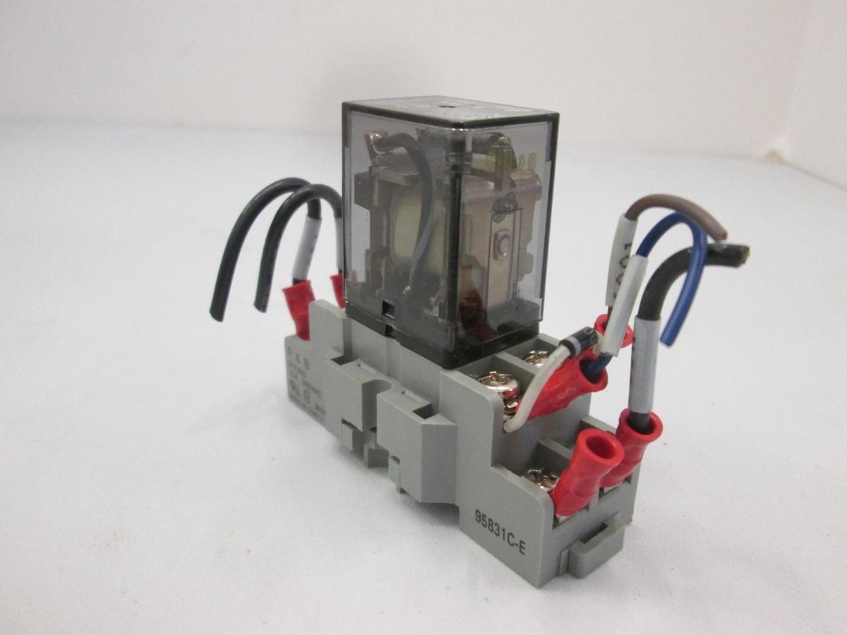 Used Potter & Brumfield, K10P-11D15-24, Relay w/ 27E895 Socket Base, 24VDC, Used