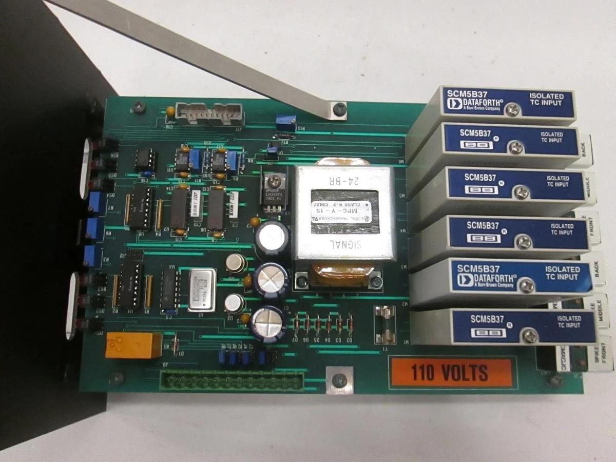 Used ICCI 8001415 Temperature Controller w/ Dataforth SCM5B37 Modules, Used