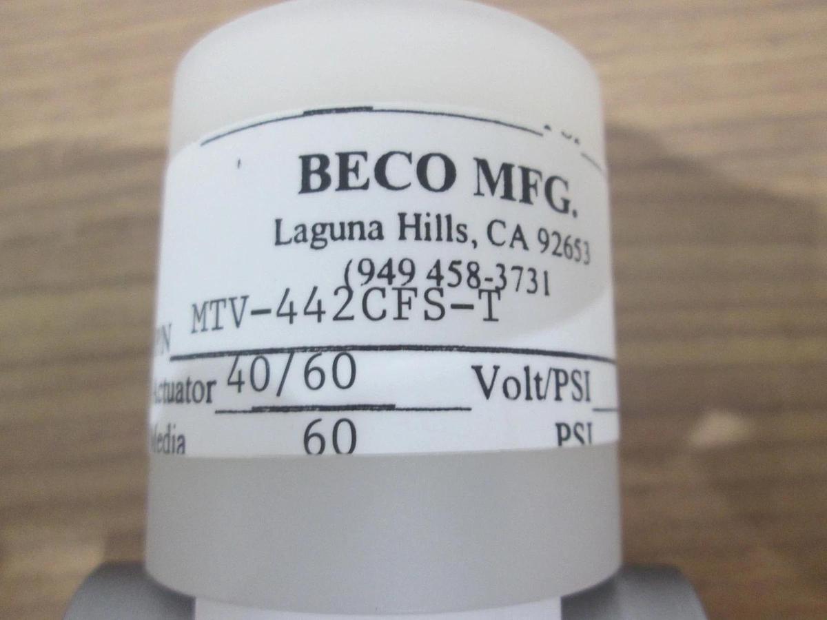 Used BECO MFG, MTV-442CFS-T, 2-Way Solenoid Valve, 40/60, Used