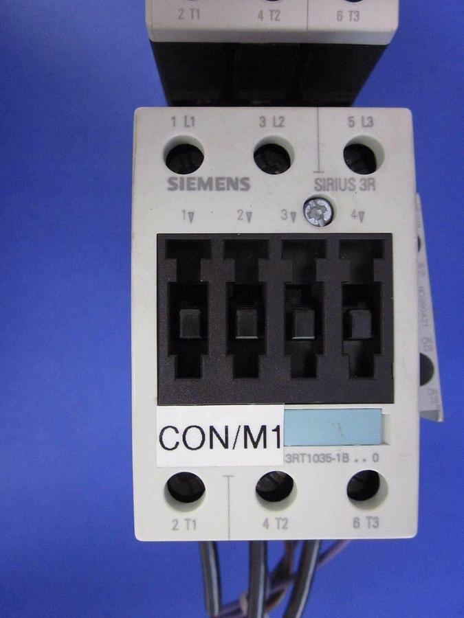 Used SIEMENS 3RV1031-4FA10 Circuit Breaker for Motor Protection w/ Contactor