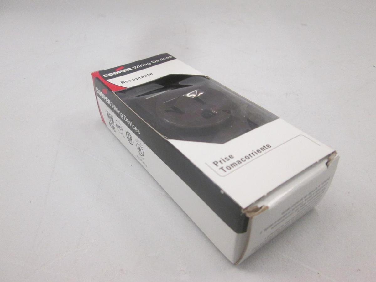 Used Cooper, 1877B-Box, Single Receptacle, 20A, 125V, New