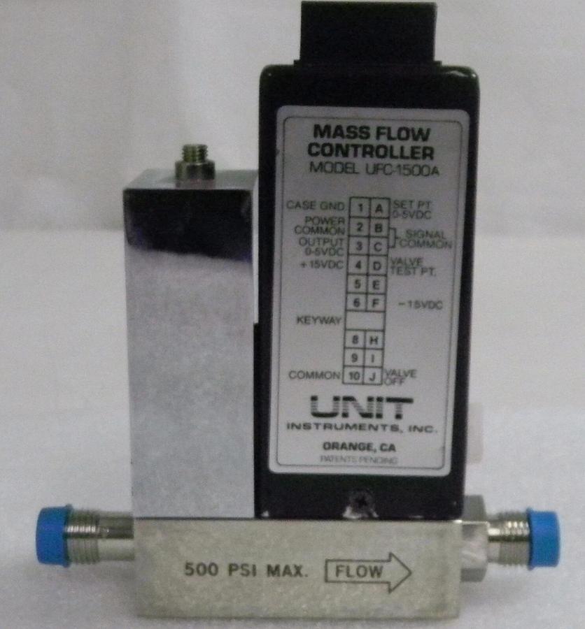 Used Unit UFC-1500A, Mass Flow Controller, Gas- CF4, Range- 200 SCCM, 1/4" M I/O