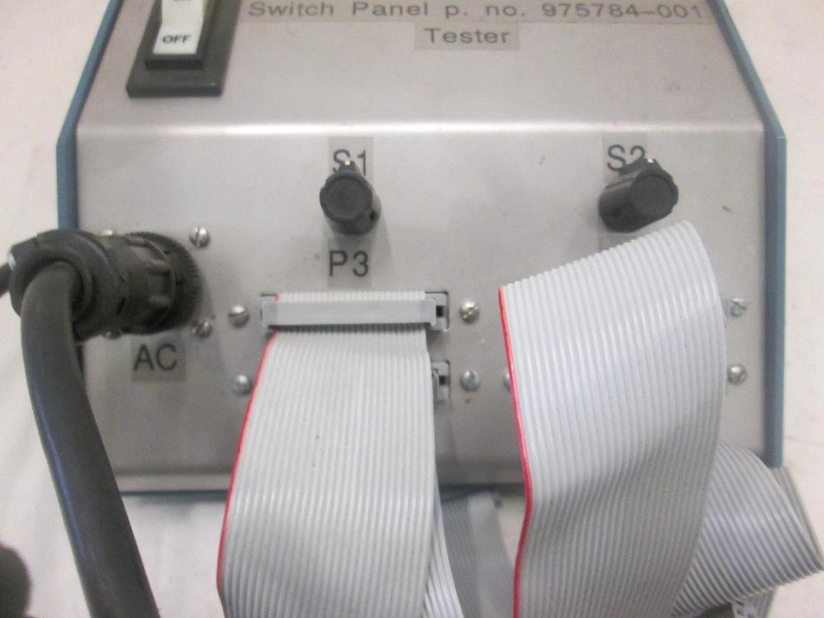 Used WJ 999 Watkins Johnson, 975784-001, Switch Panel Tester w/ Ribbon Cables, Used