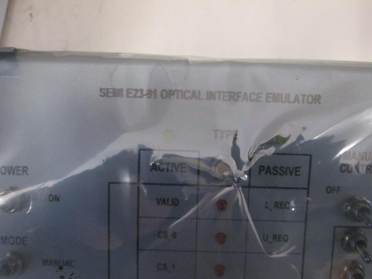 GET CONTROLS, SEMI E23-91 OPTICAL INTERFACE EMULATOR, New