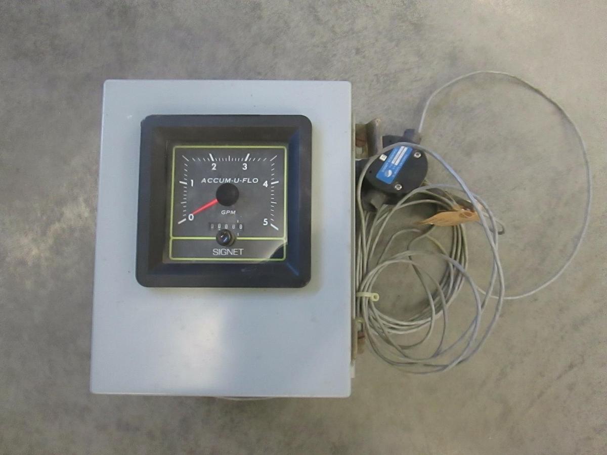 Used Signet di Water Flow Sensor, and Readout Assy, MK508.3-2, Used