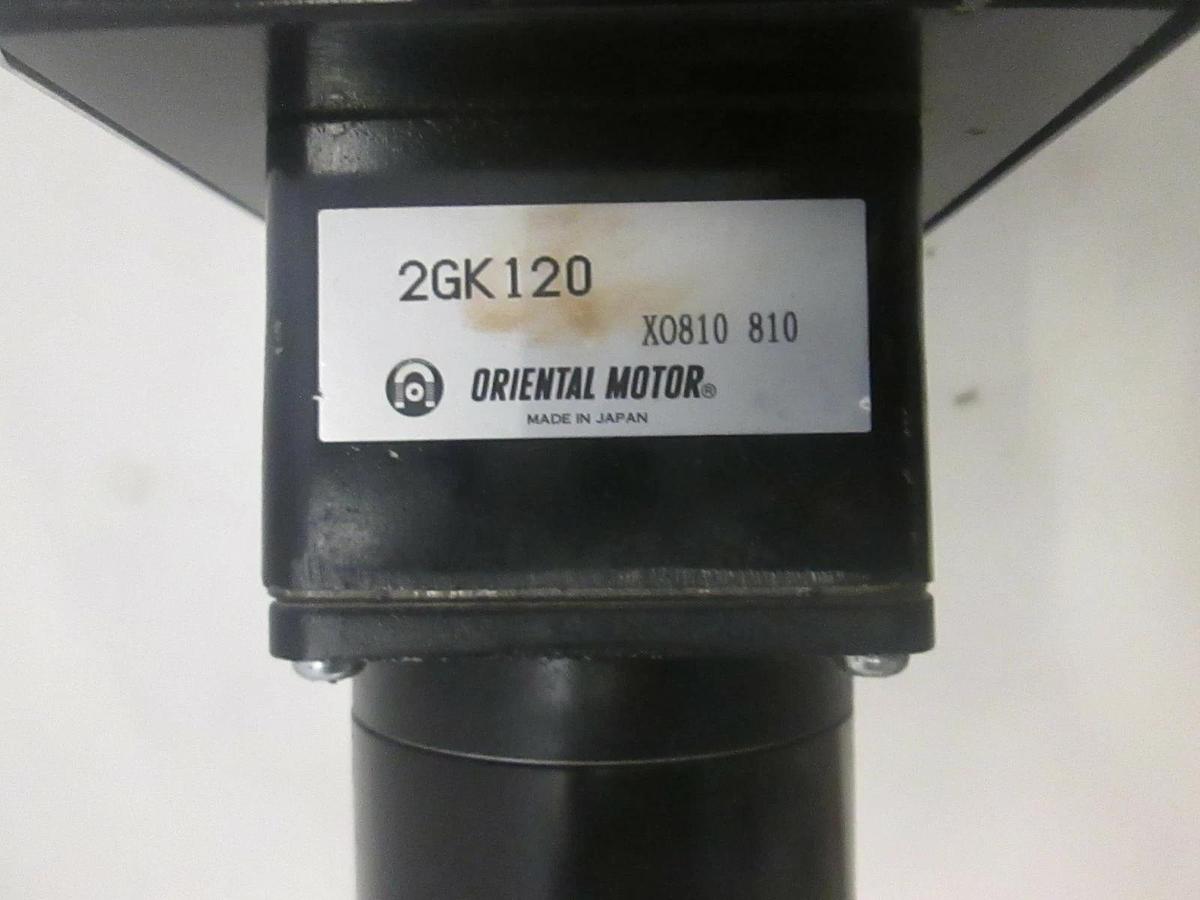 Used TEL Vertical Oriental Motor Throttle Valve 2GK120 w/ Vexta Motor PH266-01GK