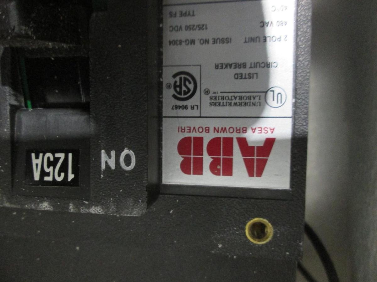 Used ABB, FSB4212SLUF4, 125A, 480v 3 Pole Circuit Breaker, unused.