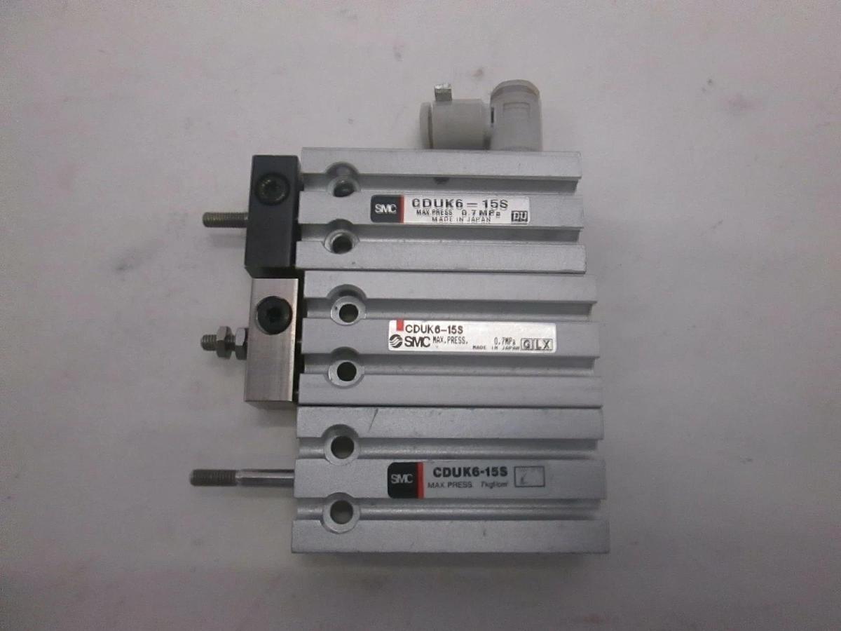 Used SMC, Compact Cylinder, CDUK6-15S, Used, Lot of 3