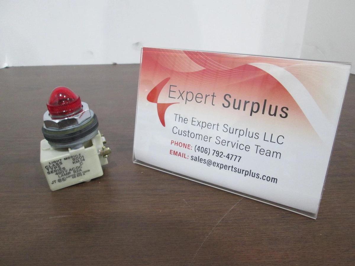 Used Schneider Electric, Class 9001, KM-14, Light Module w/ Red Light, Used