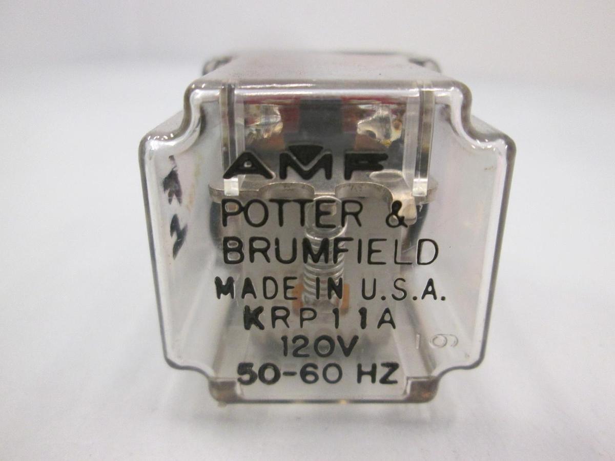 Used Potter & Brumfield, KRP11A, 120 V Relay, Used