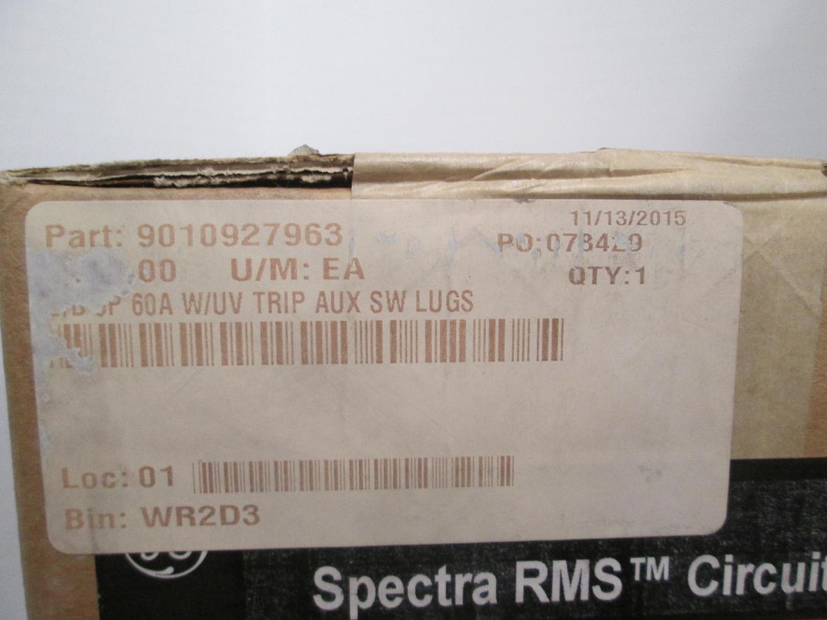 GE,SEDA36AT0060, Spectra RMS 60A 600V 3 Pole Circuit Breaker NIB