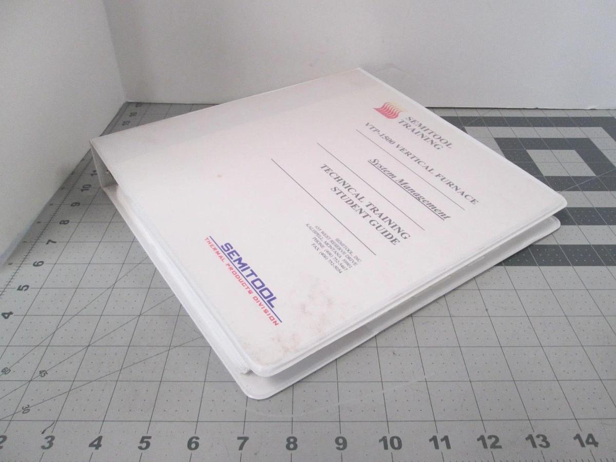 Used Semitool, VTP-1500, Vertical Furnace, System Management Student Guide, Used