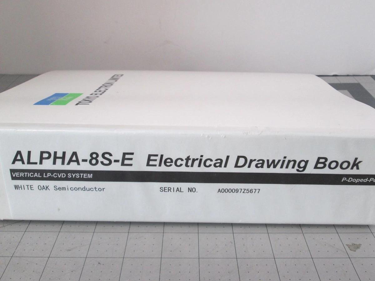 Used TEL Tokyo, ALPHA-8S-E, Electrical Drawing Book P-Doped-POLY, Used