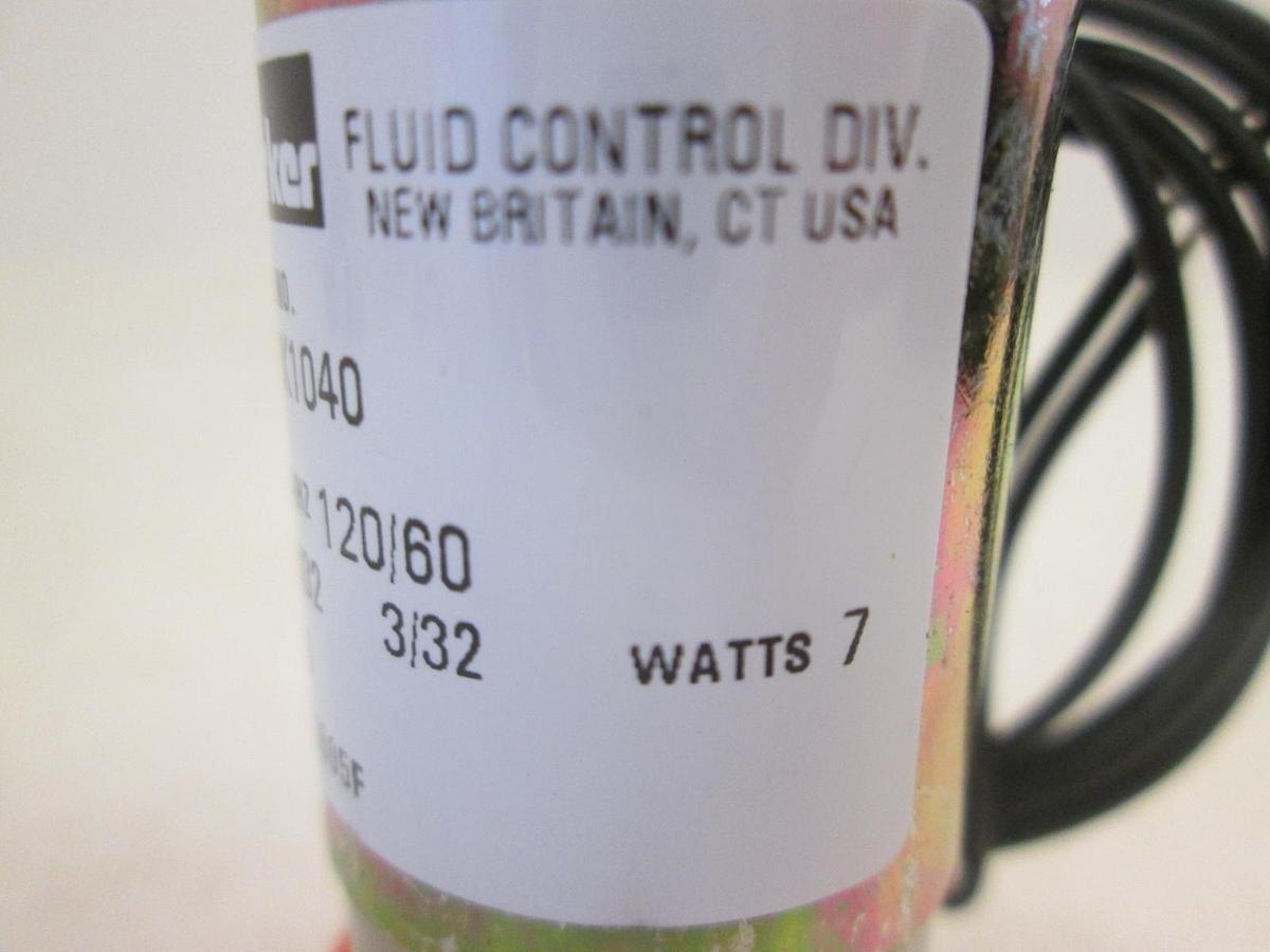 Parker, Solenoid Valve, B13DK1040, 3/32 Orifice, 40 PSI, 120V, New