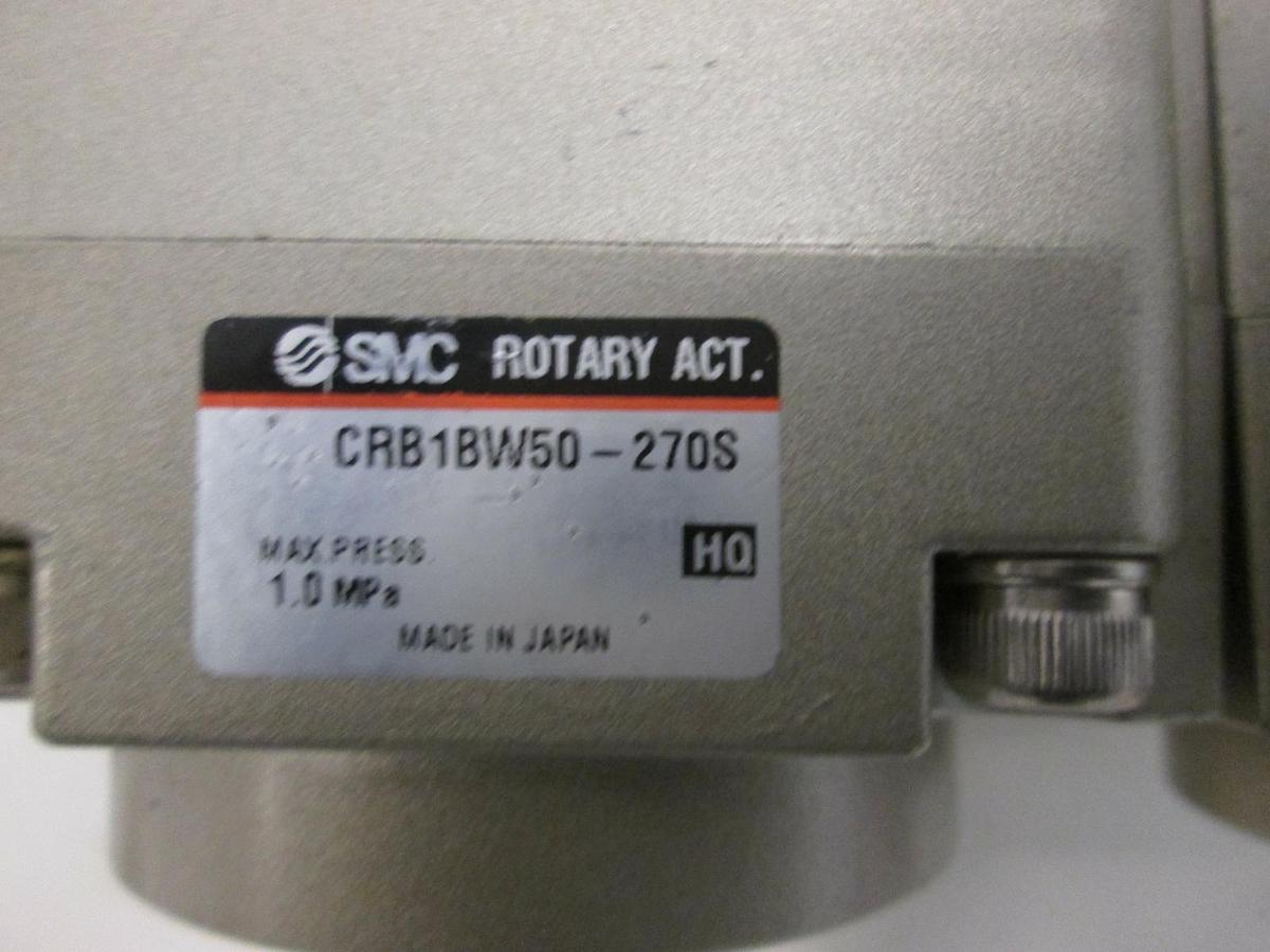 Used SMC, CRB1BW50-270S, Rotary Actuator, Used, Lot of 2