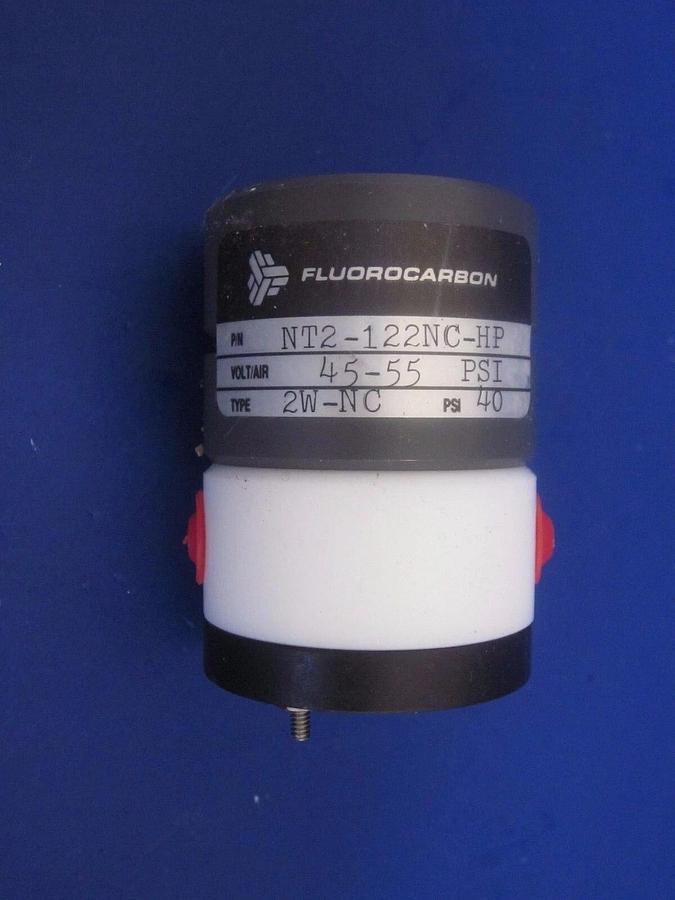 Fluorocarbon NT2-122NC/HP High Purity N.C. Pneumatic Valve, 45-55 psi, New