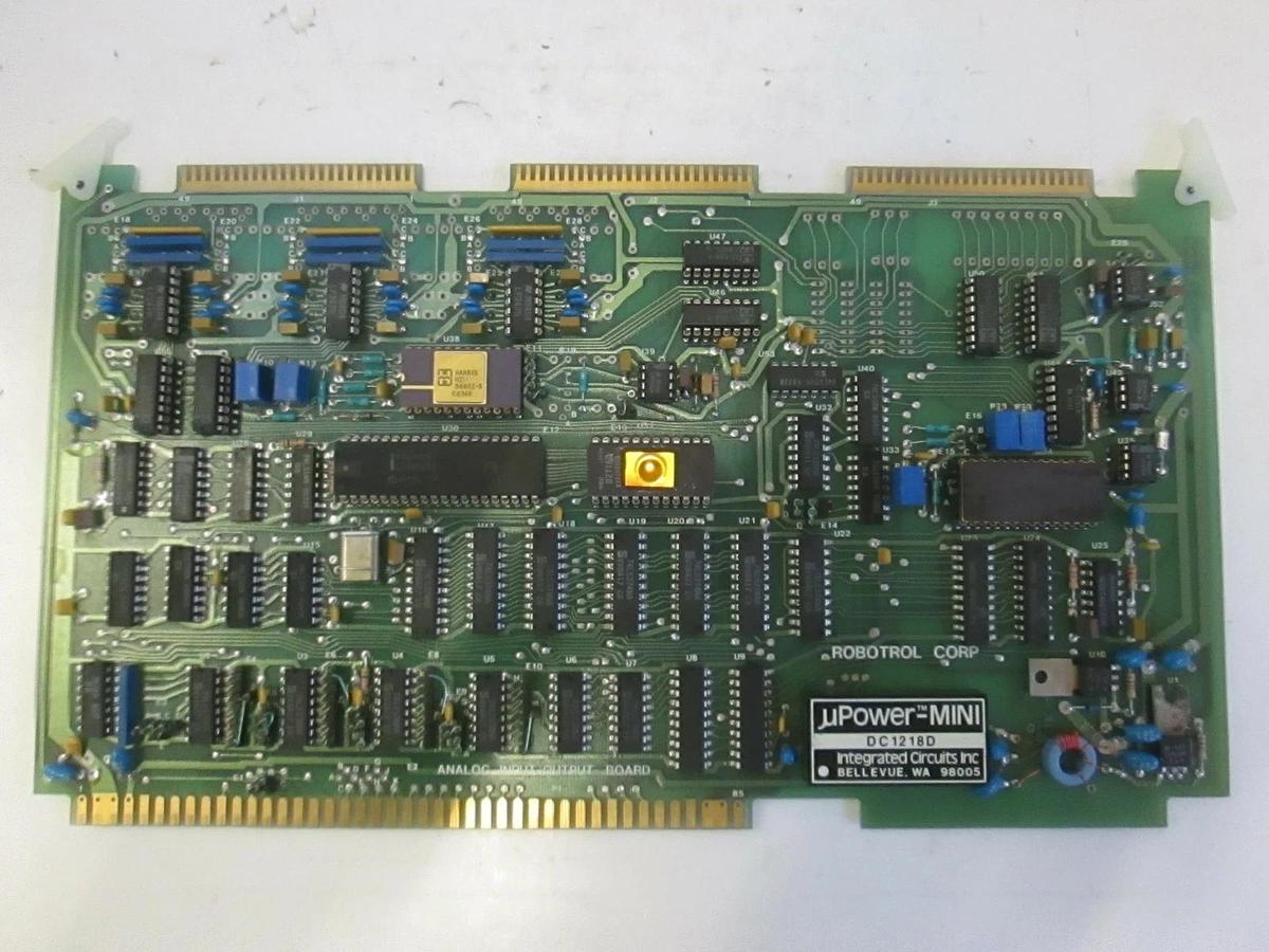 Used Robotrol Corp. Analog Input/Output Board PCB Assy, 2020121, Used