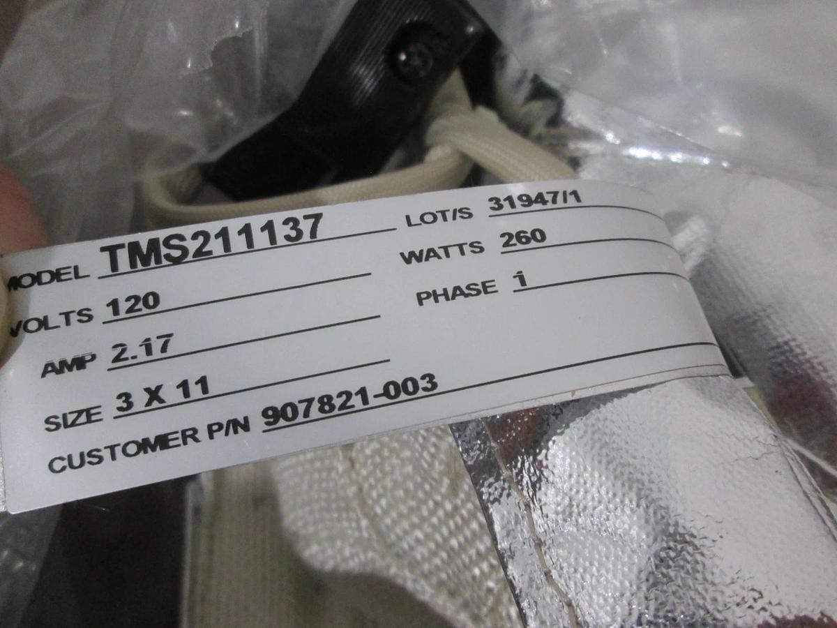 Used BriskHeat, TMS211137, Insulator Jacket, 120V, 2.17A, 260W, Single Phase, Used