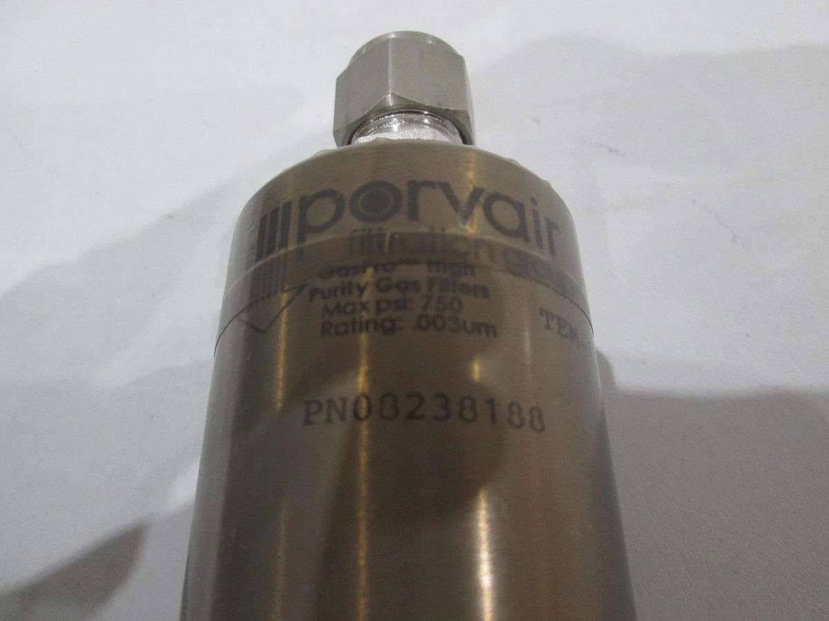 Porvair, TEM-1811-8, High Purity Gas Filter, 750PSI, .003um, New