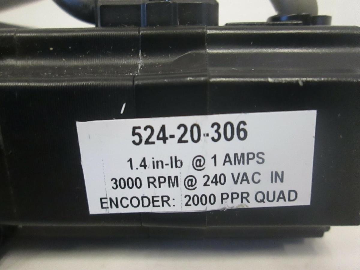 Used THK LM Guide Actuator KR w/ Simple Servo Motor 524-20-306, Used