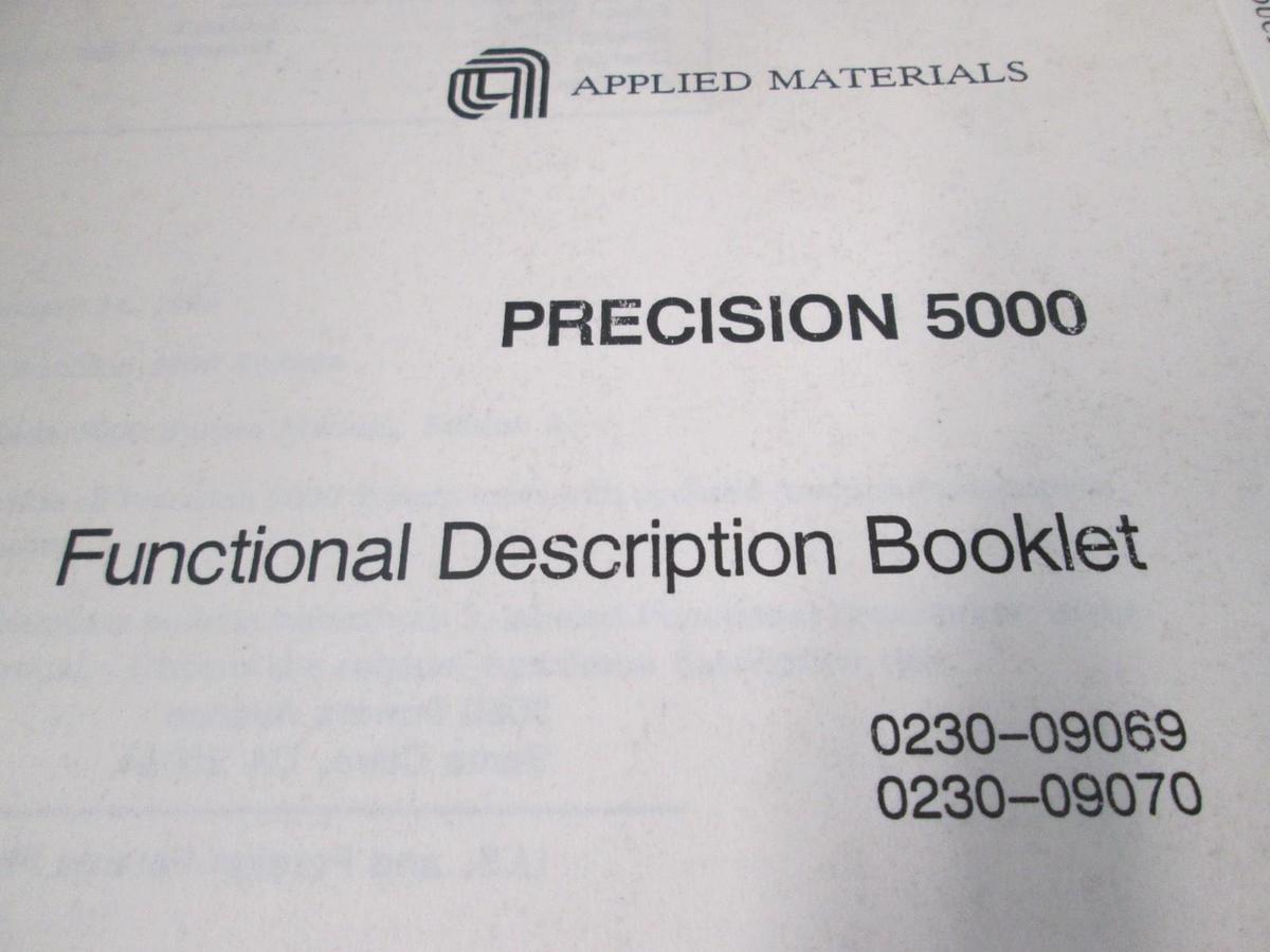 Used AMAT, Precision 5000, Functional Description Booklet, Used