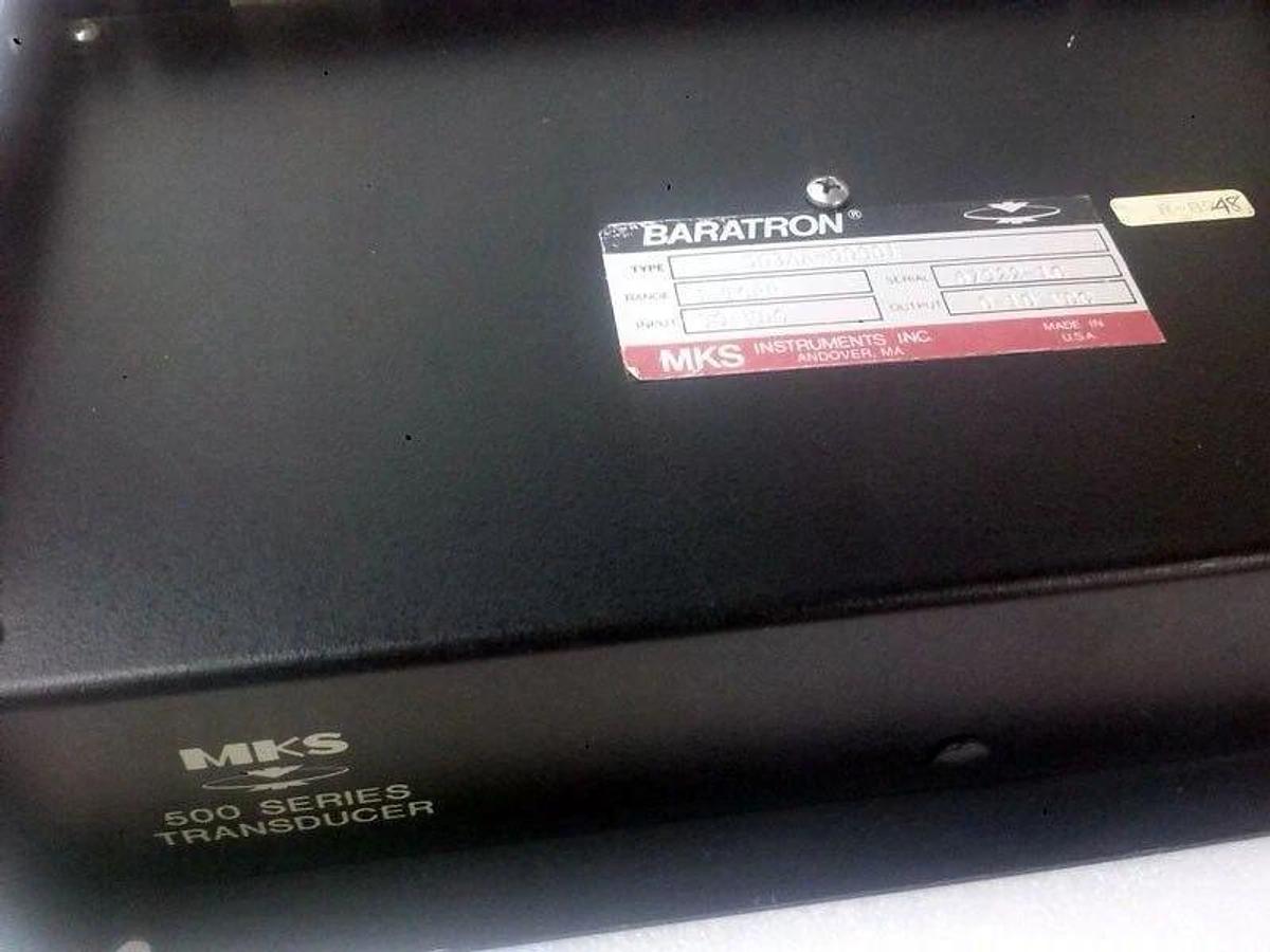 Used MKS Baratron 500 Series Transducer 503AA-00001 30VDC 1Torr, Used