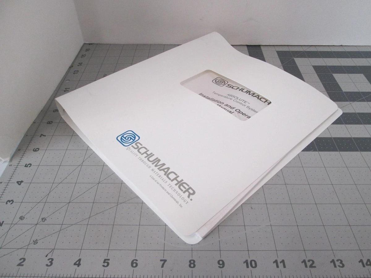 Used Schumacher, ABSOLUTE, Temperature Control System, Install and Op Manual, New