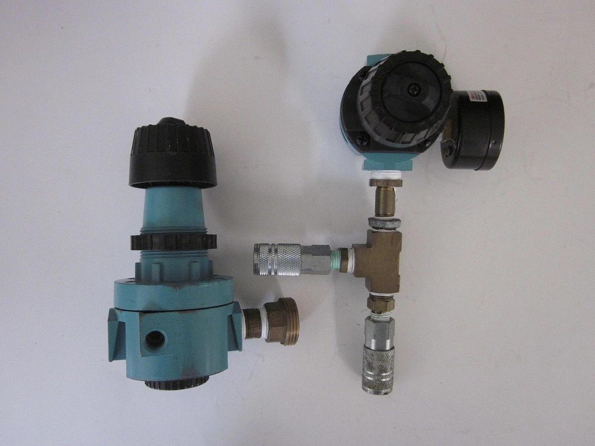 Used LOT OF 2! DIXON R16-04R REGULATORS (1 WITH CONNECTOR AND GAUGE) - USED