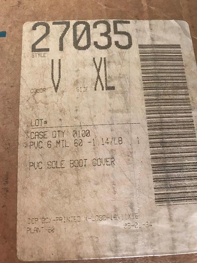 Used Kappler IsoClean Tyvek Boot Cover, Bound Seams, Size XL