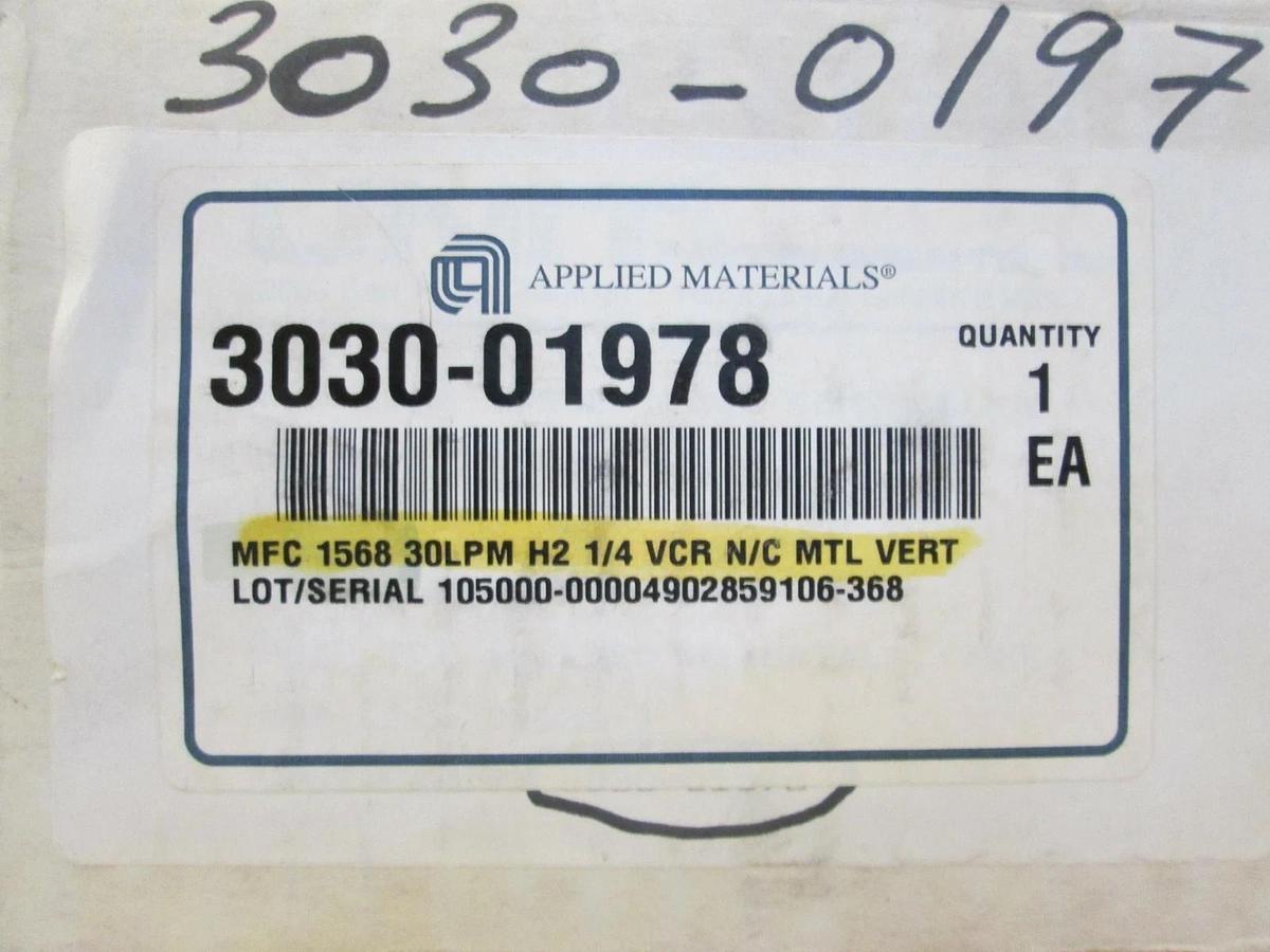 Used Unit UFC-1568, MFC, Mass Flow Controller, H2, 30 LPM, 1/4" VCR, Used