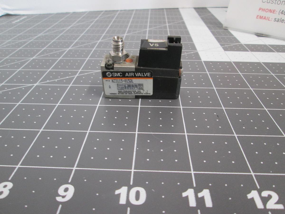 Used SMC, NZ3115-0152l, 3-Port Pneumatic Solenoid Air Valve 24VDC Industrial